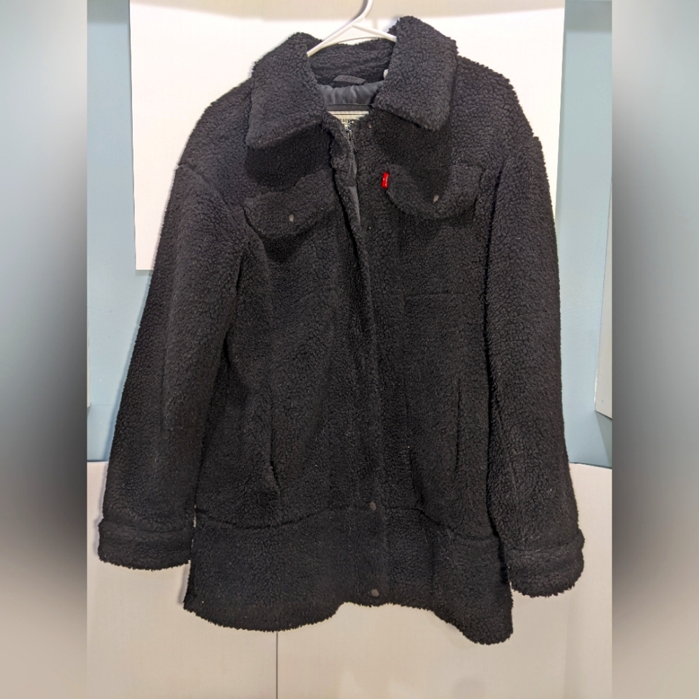 Levi Strauss Teddy Faux Shearling Trucker Jacket Size Small